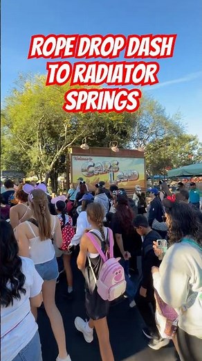 California Adventure Rope Drop 8AM – INSANE Opening Rush! 4/4/2026 #disneyland #radiatorsprings