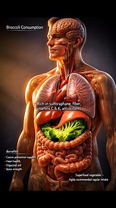 The Benefits of eating Broccoli 🥦 Capsicum 😋 #anatomy #motivation #usnurse #humanbody #health #facts | NutriScope