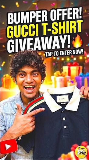 GUCCI T-SHIRT 👕 GIVE AWAY 🔥