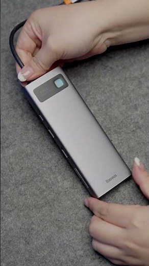 Baseus Metal Gleam Series 9-in-1 Multifunctional Type-C HUB Docking Station