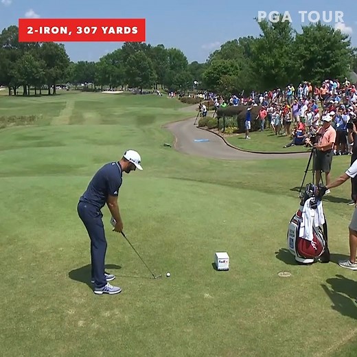 Dustin Johnson hits his irons farther than some people hit driver. | PGA TOUR