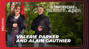 Kingdom of the Planet of the Apes Movement Coordinator and Choreographer Alain Gauthier shows and tells us the process of becoming an ape! 🍿 | MovieWeb