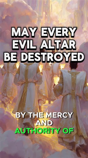 May God destroy every evil altar afflicting your life. May His holy fire consume every sacrifice, covenant, and power speaking against your destiny. May the blood of Jesus cover you, cleanse your foundation, and establish you in freedom, victory, and divine peace, in Jesus name, amen. #prayers #jesuslovesyou #Jesus #bible #faith