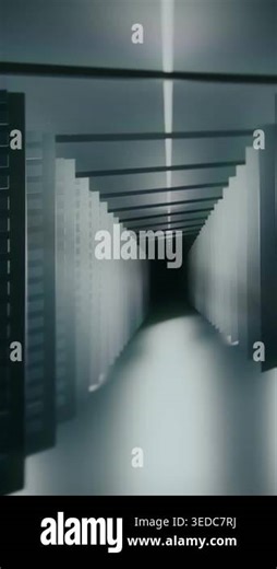 Animated data center in a dark environment Stock Video Footage - Alamy