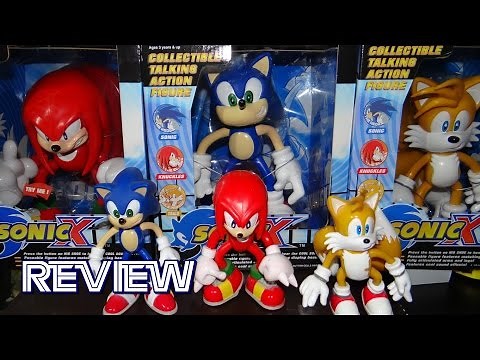 Giant Talking Sonic X Complete Set Figures Review