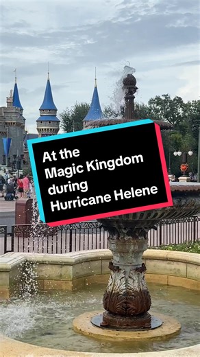 Experiencing Hurricane Helene at Magic Kingdom