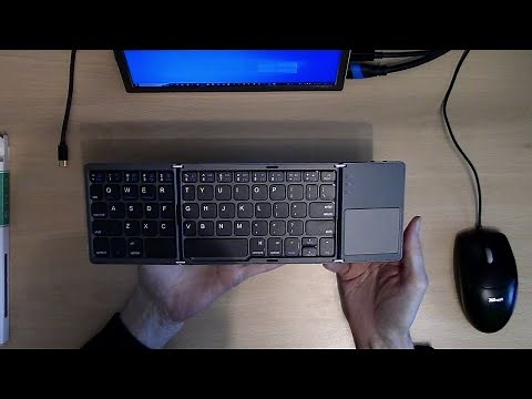 Zedo, foldable Bluetooth keyboard with integral touch-pad