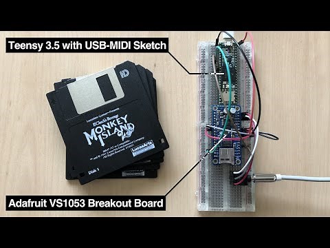 Monkey Island 2 with VS1053 MIDI Music