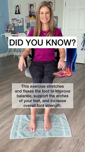 Improve Foot Strength with Towel Curl Exercise