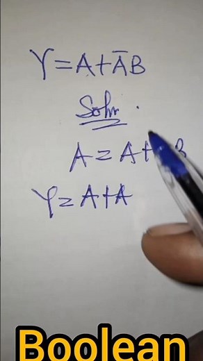Simplification of Boolean Expression #booleanexpression #boolean #youtubeshorts #shortvideo