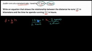 Writing proportional equations