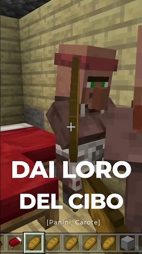 Come far riprodurre i Villagers su Minecraft #shorts