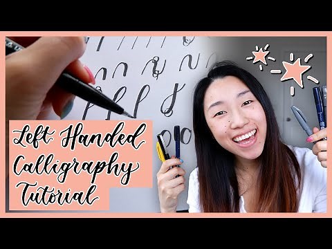 🖋LEFT-HANDED BRUSH LETTERING CALLIGRAPHY: Ultimate Beginner Guide for Lefties Learning Calligraphy