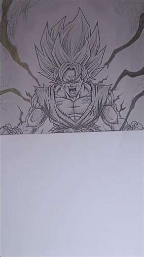 Goku attitude #art # wake up to a reality #drawing#support