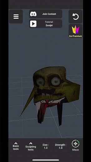 The dehydrated spongebob neighbour model (custom) by me