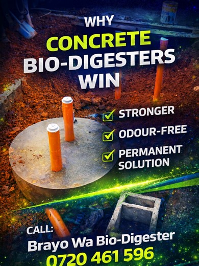 They both handle waste but they are NOT the same. A septic tank fills up, needs regular emptying, can smell, and becomes a long-term maintenance cost. A Bio-Digester treats waste biologically, doesn’t fill up, is eco-friendly, and works silently in the background. One is old technology. The other is designed for modern homes and developments. If you’re building, renovating, or designing this comparison could save you money and stress. #SepticVsBiodigester #ModernConstruction #SmartWasteManagemen