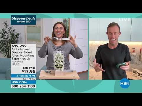 Bell + Howell DoubleSided Alien Mounting Tape 4pack