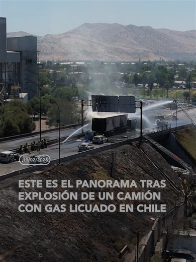 Explosión de camión de gas en Chile: 4 fallecidos