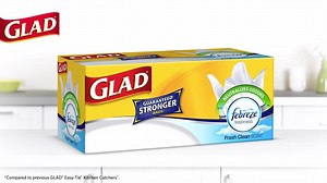 Lift and carry your biggest messes in our Guaranteed Stronger garbage bags. | Glad Canada