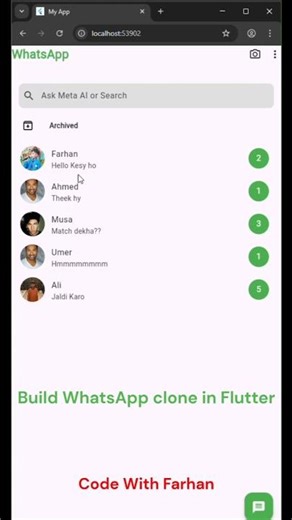 Recreating WhatsApp in Flutter 🔥🤯