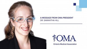 Season's greetings from OMA President Dr. Samantha Hill and Dr. Lucas Vivas! #MerryChristmas to all those celebrating. | Ontario Medical Association
