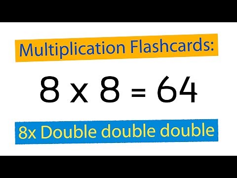 Multiplication Flashcards: 8x "Double Double Double"