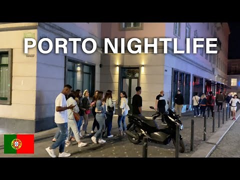 🇵🇹 Porto Portugal Nightlife District 4K