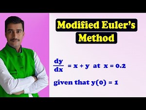 Using Euler's predictor and corrector formula solved simple example