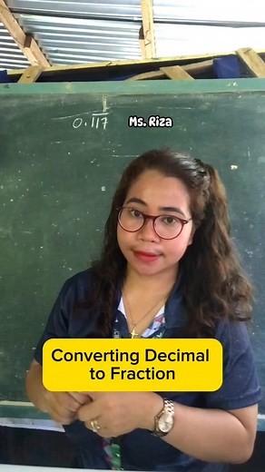 12K views · 380 reactions | Example 1: Terminating Decimal to Fraction #blifestyle | Ms. Riza Teaching Math | Facebook
