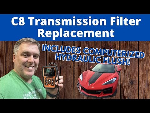 C8 Corvette Transmission Filter Replacement with Computerized Flush