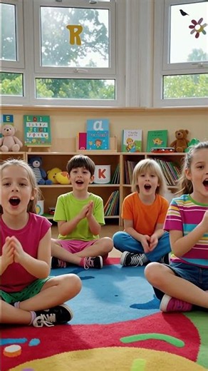 Caption: Sing, Clap & Repeat! 🎵👶 #shorts #rhymes#preschool #kids