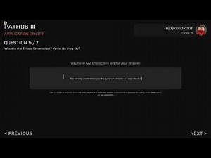 Me doing applications for SCI-Pathos III and getting denied