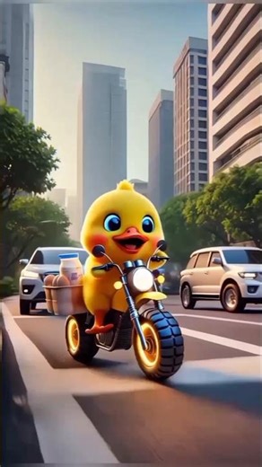 “Cute Chick Coming Home from the Market 🐥🏡”