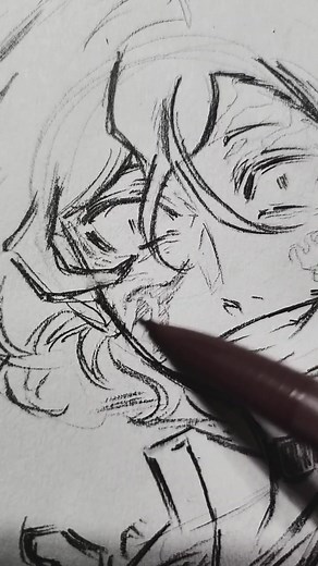 Chuuya Nakahara from Bungo Stray Dogs Drawing Process