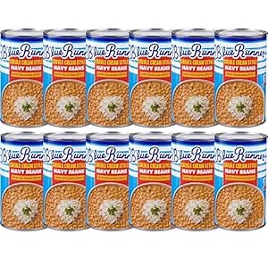 Blue Runner New Orleans Spicy Creole Cream Style Navy Beans 27oz Can (Pack of 12)