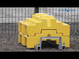 LiftBlok™ 40kg plastic coated ballast blocks with integral carry handles