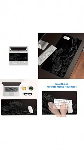 Large Wave Pattern Mouse Pad, Non-Slip Washable Gaming Mouse Pad, Durable & Stylish Design, Perfect for Home Office Use #gamingmouse #wirelessmouse #gamingdesk #floormats #babyplaymat #ergonomicmouse #officedesk #laptopaccessories #computerdesk #homeflooring