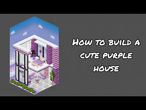 How to Build a Cute Purple House | Highrise Virtual Metaverse