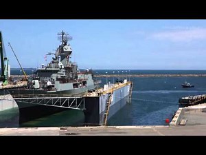 HMAS Perth Undocking Timelapse