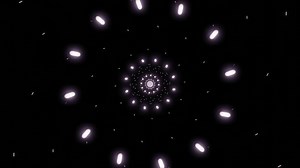 Abstract alien space gun shooting in outer space in space battle. Design. Laser strikes flying through the galaxy.