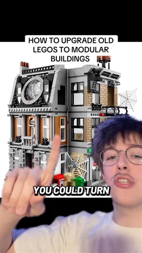 how to turn old lego sets into modular buildings!! #lego #legocity #legomarvel #legostarwars