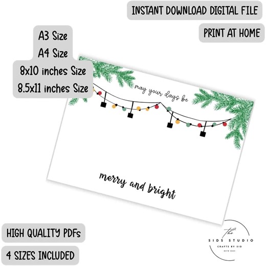 Christmas Lights Handprint Art, Merry and Bright Handprint Art, Christmas Ornament Handprint Craft, Holiday Handprint Gift, Winter Keepsake - Etsy