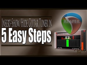 How to Insert-Show/Hide a Guitar Tuner in Reaper in 5 Easy Steps