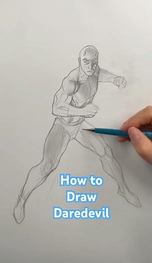 How to Draw Daredevil #frankchoartist #marvel #daredevil #howtodraw #drawing #sketch #art #comicart