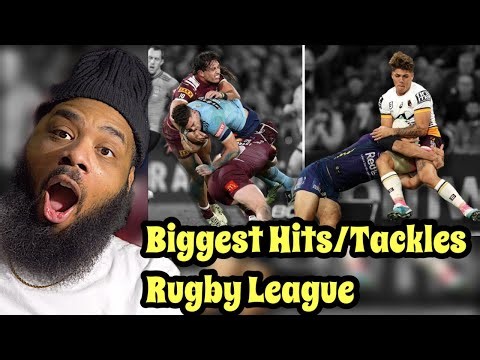 AMERICAN REACTS to BIGGEST Hits & BEST Tackles in Rugby League/NRL (2025)