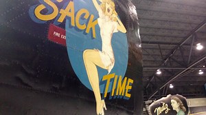WWII aircraft nose art exhibit on display at EAA AirVenture Museum