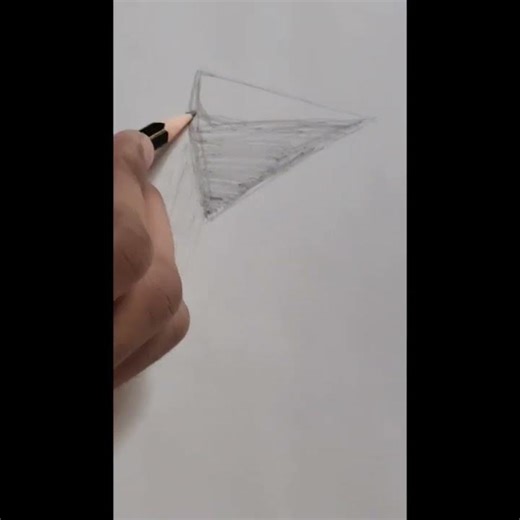 It's a tutorial for pyramid #artist #artwork #drawing #paper #pencil #pyramid