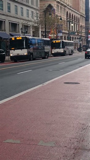 4 MCI NJ Transit Coach buses