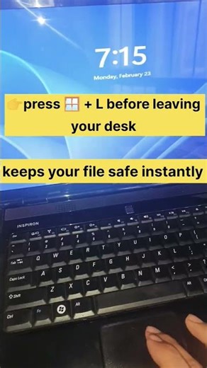 Lock 🔒 your PC in 1 second #shorts #explore #computer #windows