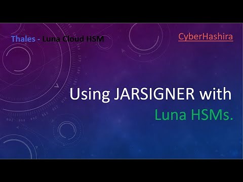 Java Cryptography : Signing JAR files using Luna HSM.
